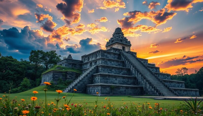 Temple of the Sun and Moon in Mexico